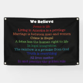 この家で我々は共信じ和国 横断幕 (横)