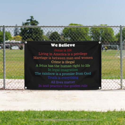 この家で我々は共信じ和国 横断幕 (インサイチュ)