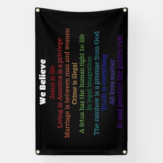 この家で我々は共信じ和国 横断幕 (縦)