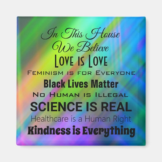 この家で……人権磁石 マグネット (正面)