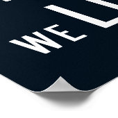 この家で…私たちは愛するポスター濃い青 ポスター (角)