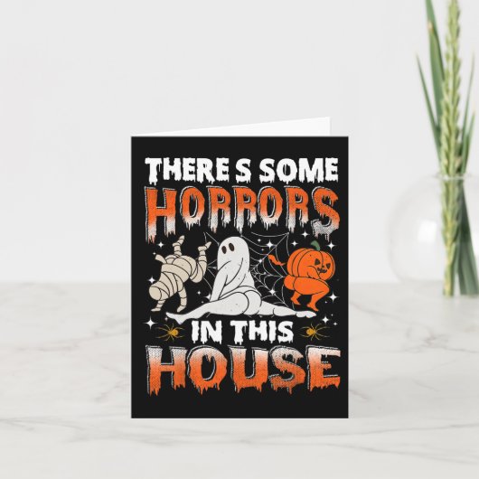 この家にはいくつかの恐怖がある幽霊カボチャH カード (正面)