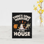 この家にはいくつかの恐怖がある幽霊カボチャH カード (黄色い花)