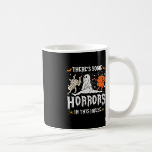 この家にはいくつかの恐怖がある幽霊カボチャH コーヒーマグカップ