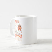 この家にはいくつかの恐怖がある幽霊カボチャH コーヒーマグカップ (正面左)