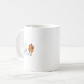 この家にはいくつかの恐怖がある幽霊カボチャH コーヒーマグカップ (正面左)