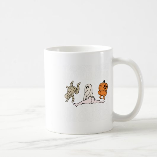 この家にはいくつかの恐怖がある幽霊カボチャH コーヒーマグカップ (右)