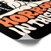 この家にはいくつかの恐怖がある幽霊カボチャH ポスター (角)