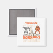 この家にはいくつかの恐怖がある幽霊カボチャH マグネット (正面/裏面)