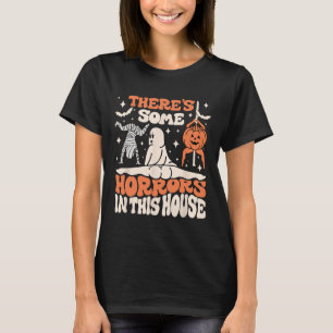 この家にはいくつかの恐怖がある幽霊カボチャH Tシャツ