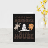 この家にはいくつかの恐怖が潜んでいる ゴースト パンプキンH カード (黄色い花)