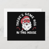 この家にはクリスマスに家がおもしろいある ポストカード (正面/裏面)