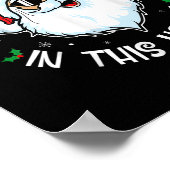 この家にはクリスマスサンのお菓子がおもしろいある ポスター (角)