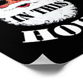 この家にはクリスマスサンタの家がある ポスター (角)