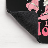 この家にはクリスマスピンクサンの家がいくつかある マウスパッド (コーナー)