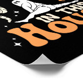 この家にはハロウィンの恐怖がおもしろいある ポスター (角)