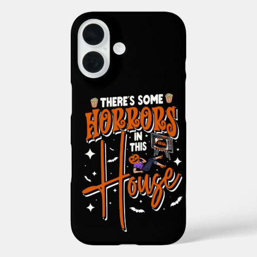 この家にはホラーがある 面白いハロウィン Case-Mate iPhoneケース (裏面)