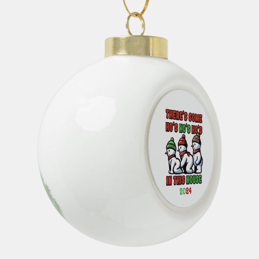 この家にはホーズホーズホーの店がある セラミックボールオーナメント (左)