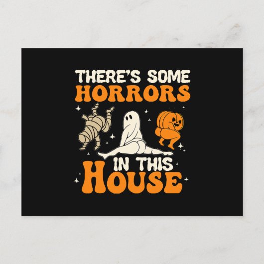 この家にはユーモアハロの恐怖がおもしろいある ポストカード (正面)