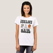 この家には恐怖が潜んでいる - ハロウィーンTシャツ