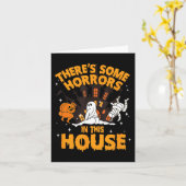 この家には恐怖が潜んでいる パンプキン ゴーストH カード (黄色い花)