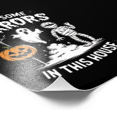 この家には面白いハロウィンの恐怖がいくつかある フォトプリント            (角)