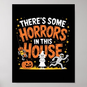 この家には面白いハロウィンの恐怖がいくつかある ポスター