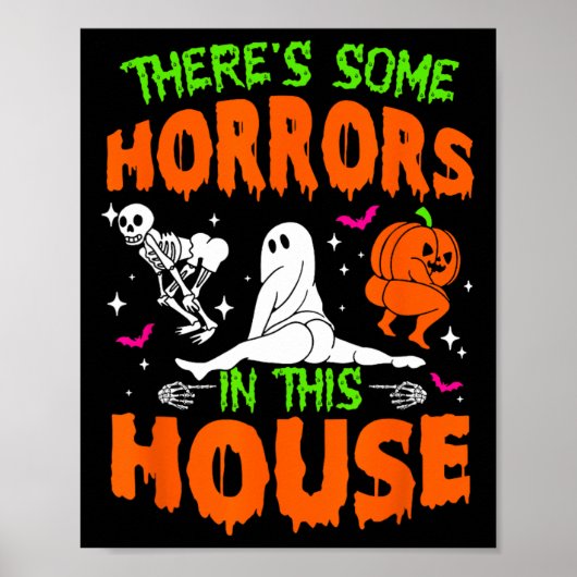 この家には面白いハロウィンの恐怖がいくつかある ポスター (正面)