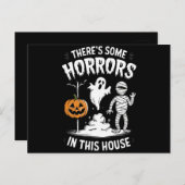 この家には面白いハロウィンの恐怖がいくつかある ポストカード (正面/裏面)