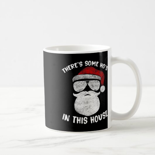 この家にホーのホーがいるよ、面白いサンタC コーヒーマグカップ (右)