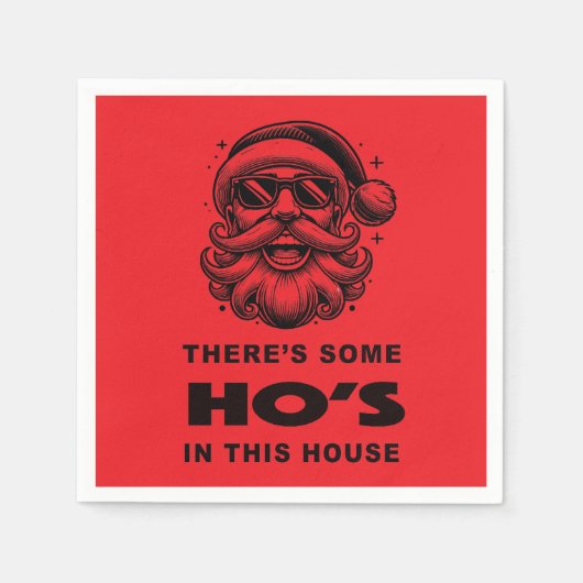 この家に誰か居る スタンダードカクテルナプキン (正面)