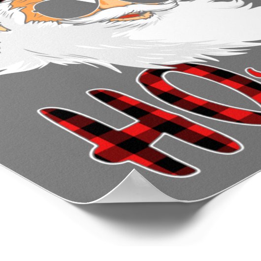 この家のクリスマスに誰かホーがいるおもしろい ポスター (角)