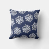 この家のクリスマスは私たち信じネイビーブルー クッション (裏面)