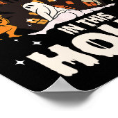 この家の中にいくつかの恐怖がある幽霊ハロウィーン ポスター (角)