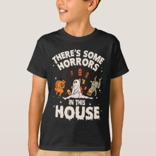この家の中にいくつかの恐怖がある幽霊ハロウィーン Tシャツ