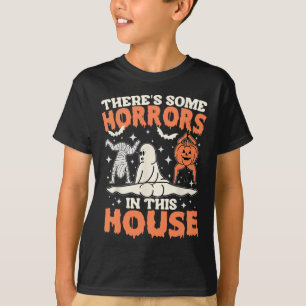 この家の中にいくつかの恐怖パンプキン幽霊H Tシャツ
