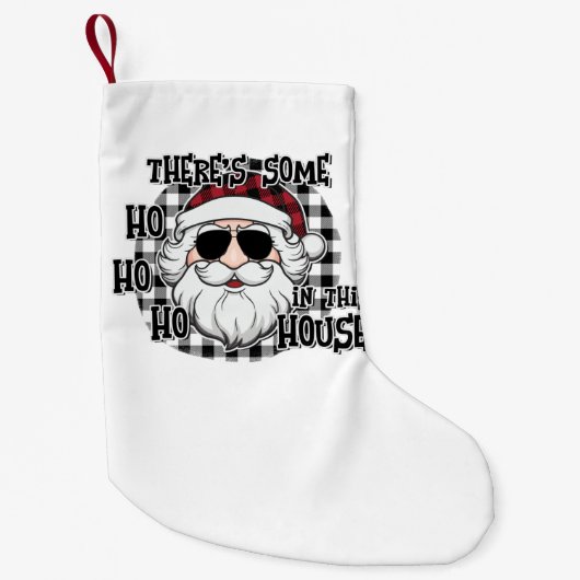 この家の中の家 |パニーサンタ昇華 スモールクリスマスストッキング (正面)