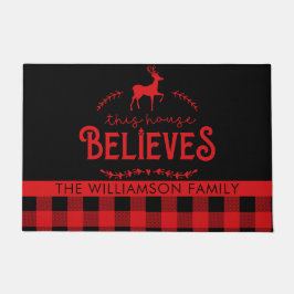 この家の信じトナカイの苗字 ドアマット