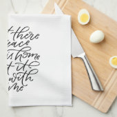 この家の平和 キッチンタオル (四つ折り)