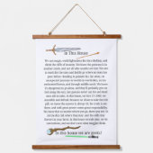 この家はギークの詩の壁 吊り下げ型タペストリー (正面)