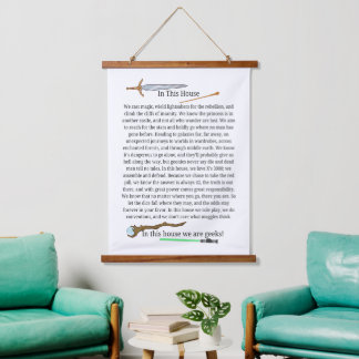 この家はギークの詩の壁 吊り下げ型タペストリー