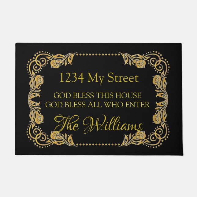 この家は体裁を飾っておかしい ドアマット (正面)