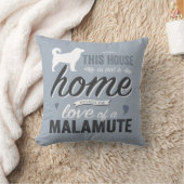 この家は家ではない – Malamute Dog Lover クッション (ブランケット)