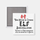 この家は小妖精や小人監視磁石 マグネット (正面/裏面)