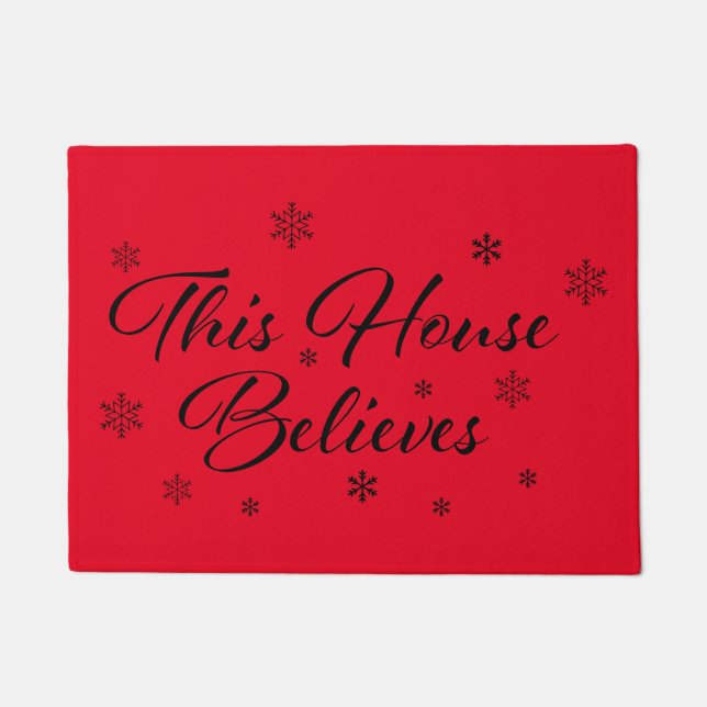 この家信じ ドアマット (正面)