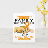 この家族ではひとりで戦うことはない Team Rsd Crps W カード (黄色い花)