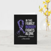 この家族では一人でアルツハイマー脳と戦う人はいない カード (黄色い花)