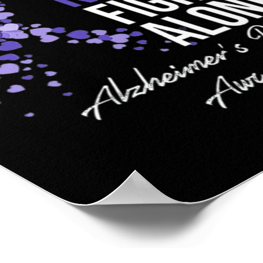 この家族では一人でアルツハイマー脳と戦う人はいない ポスター (角)