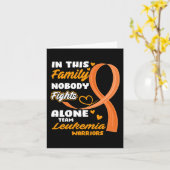 この家族では一人でチーム白血病Wと戦う人はいない カード (黄色い花)