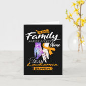 この家族では一人でチーム白血病Wと戦う人はいない カード (黄色い花)